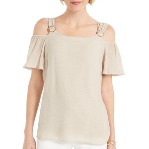 JM collection cold shoulder top, NEW